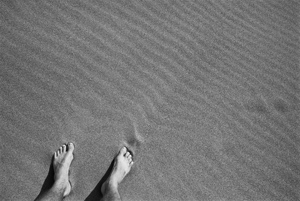 self-portrait, Great Sand Dunes National Monument, Colorado, May 1981