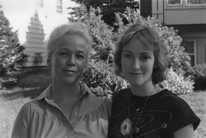 portrait, Kim and her mom, Oak Forest, Illinois, June 1985