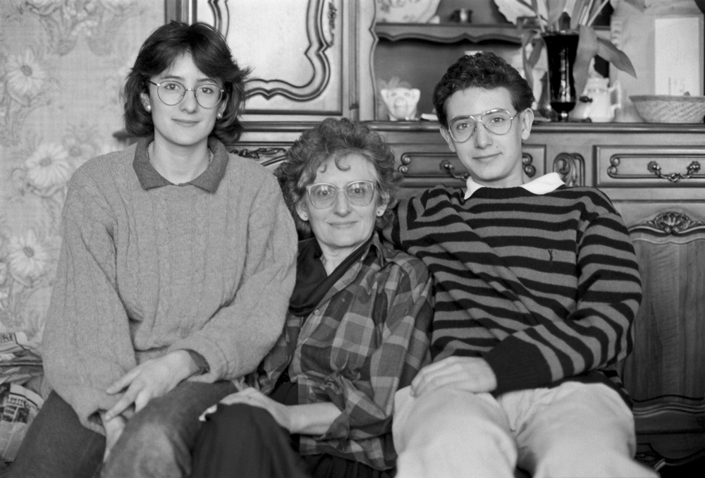 portrait, Christine, Mme. Delicato, and Paul, Renaison, Rhône-Alpes, France, March 1986