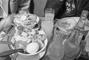 lunch with Em, Paris, France, March 1986