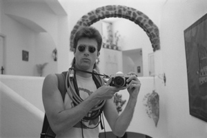 self-portrait at La Sciara, Isola Stromboli, Italy, May 1988