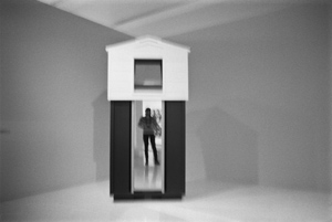 self-portrait at the Walker Center for the Arts, Minneapolis, Minnesota, March 1990