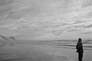 portrait, Haukur with bubble, Búðavík, Snæfellsnes-og Hnappadalssýsla, Iceland, November 1994