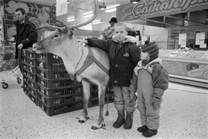 portrait, Philip's kids, Vantaa, Finland, April 1995