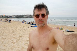 self-portrait, Bondi Beach, NSW, Australia, April 2007