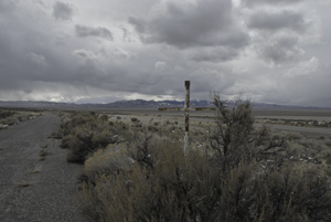 roadside memorial, Antelope Range, Rt. 93, Nevada, April 2010