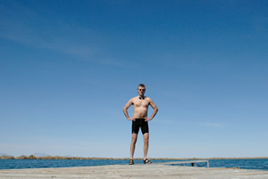 self-portrait, Blue Lake Wildlife Area, Utah, April 2010