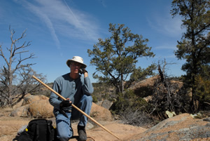 self-portrait, Mint Wash, Williamson Valley, Arizona, March 2011