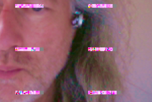 self-portrait, life is glitchy, Hawk Moon Ridge, Glade Park, Colorado, August 2013