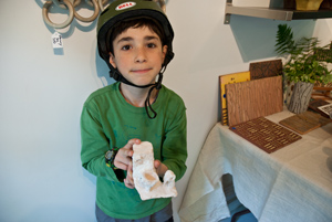 portrait, Eli in the studio, Glen Ridge, New Jersey, May 2014