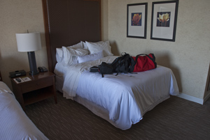 bed, the Westin, Scottsdale, Arizona, May 2015