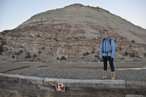 portrait, Holly, Bangs Canyon, Colorado, December 2016