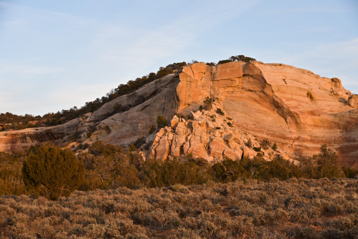 Mass wasting of Entrada sandstone, Glade Park, Colorado, November ©2021 hopkins/neoscenes.